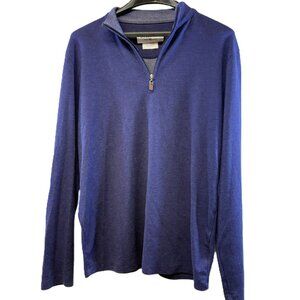 Mizzen+Main Navy 1/4 Zip Pullover - Men’s Medium